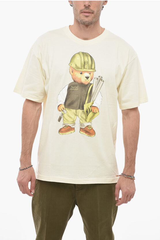 Market Teddy Bear Maxi Printed Crew-neck T-shirt In Neutral