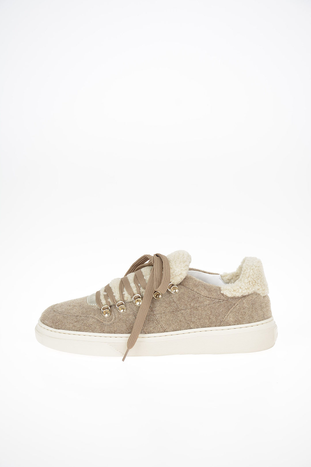 Hogan clearance shearling sneakers