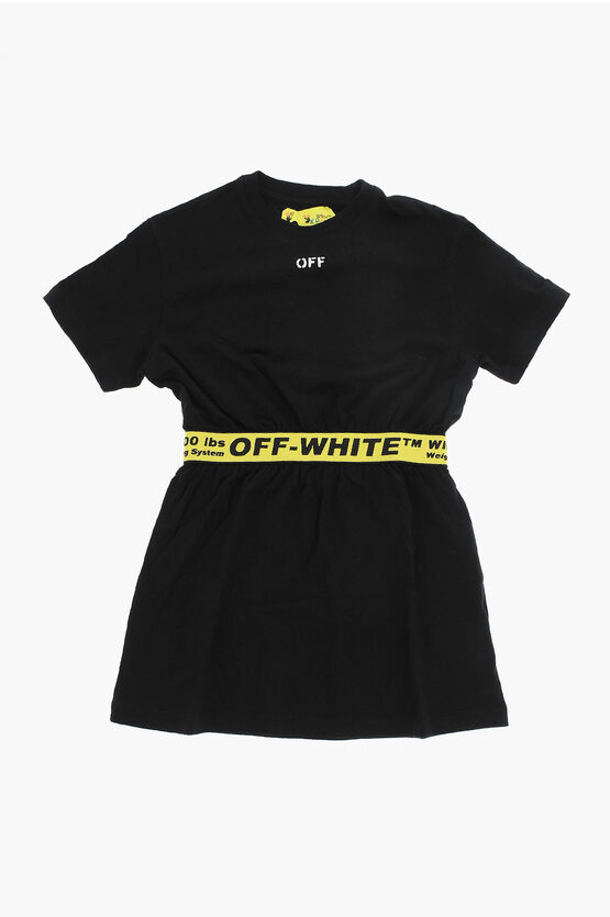 Off-white Tee Industrial Dress With Logo-band In Black