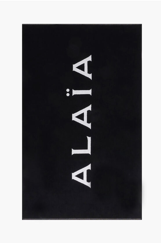 Alaïa Logo Jacquard Cotton Towel