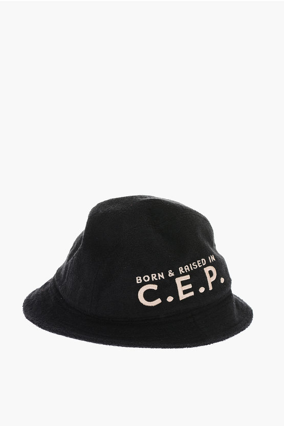 Superduper Hats Terry-cotton Bucket Hat In Black