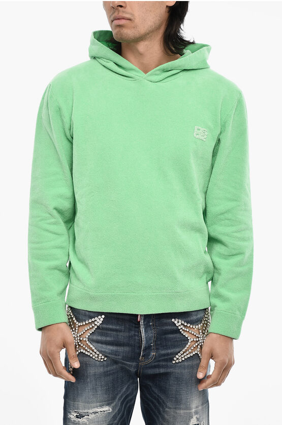 Dsquared2 Terry Cotton Hoodie With Monogram