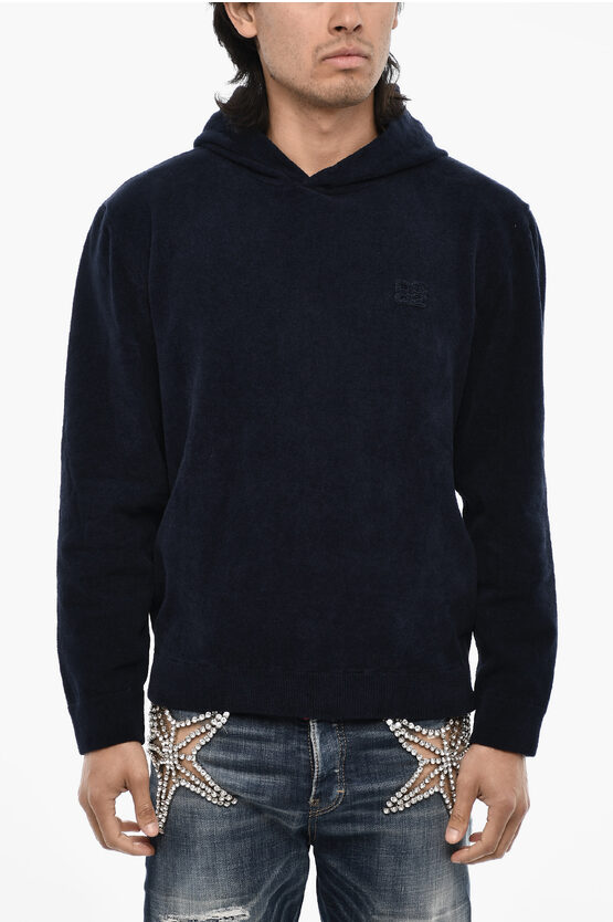 Dsquared2 Terry Cotton Hoodie With Monogram