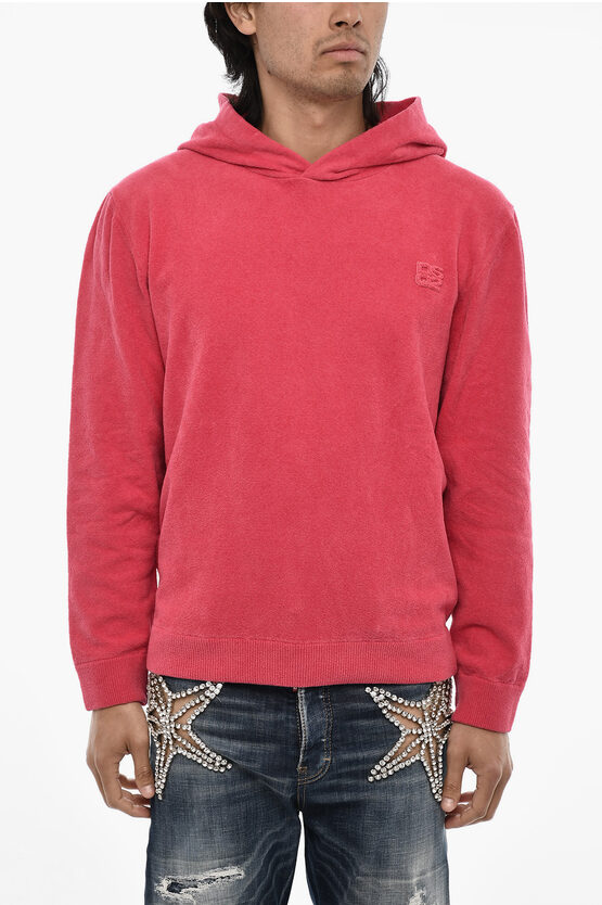 Dsquared2 Terry Cotton Hoodie With Monogram