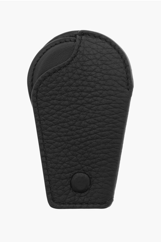 Maison Margiela Texture Leather Shoehorn In Black