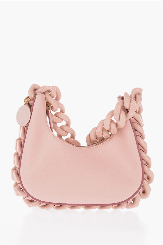 Stella Mccartney Faux Leather Frayme Hobo Bag In Rose Pink (pink)