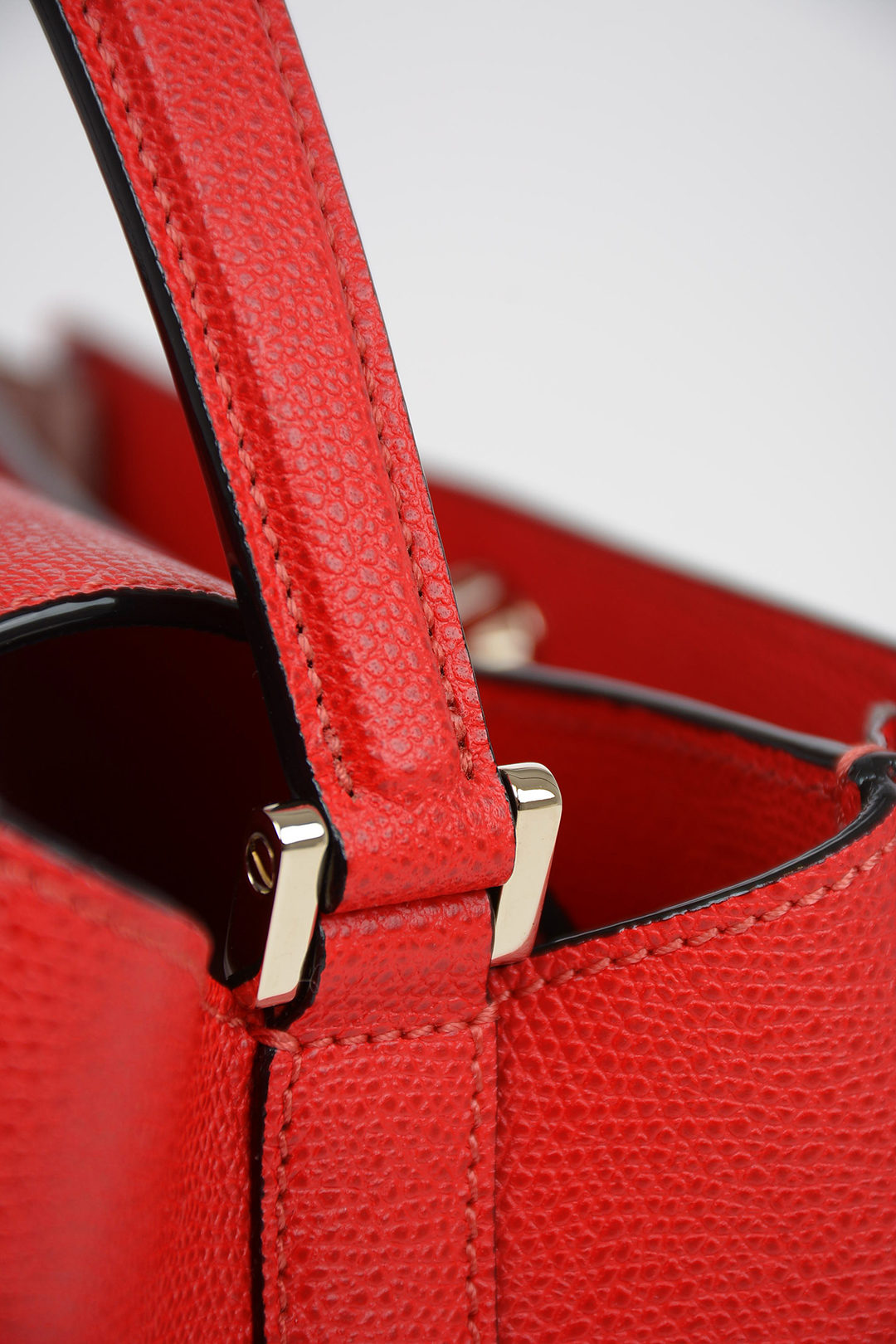 Milano Brera Burgundy - Hand Boarded Calfskin Leather Top Handle Bag