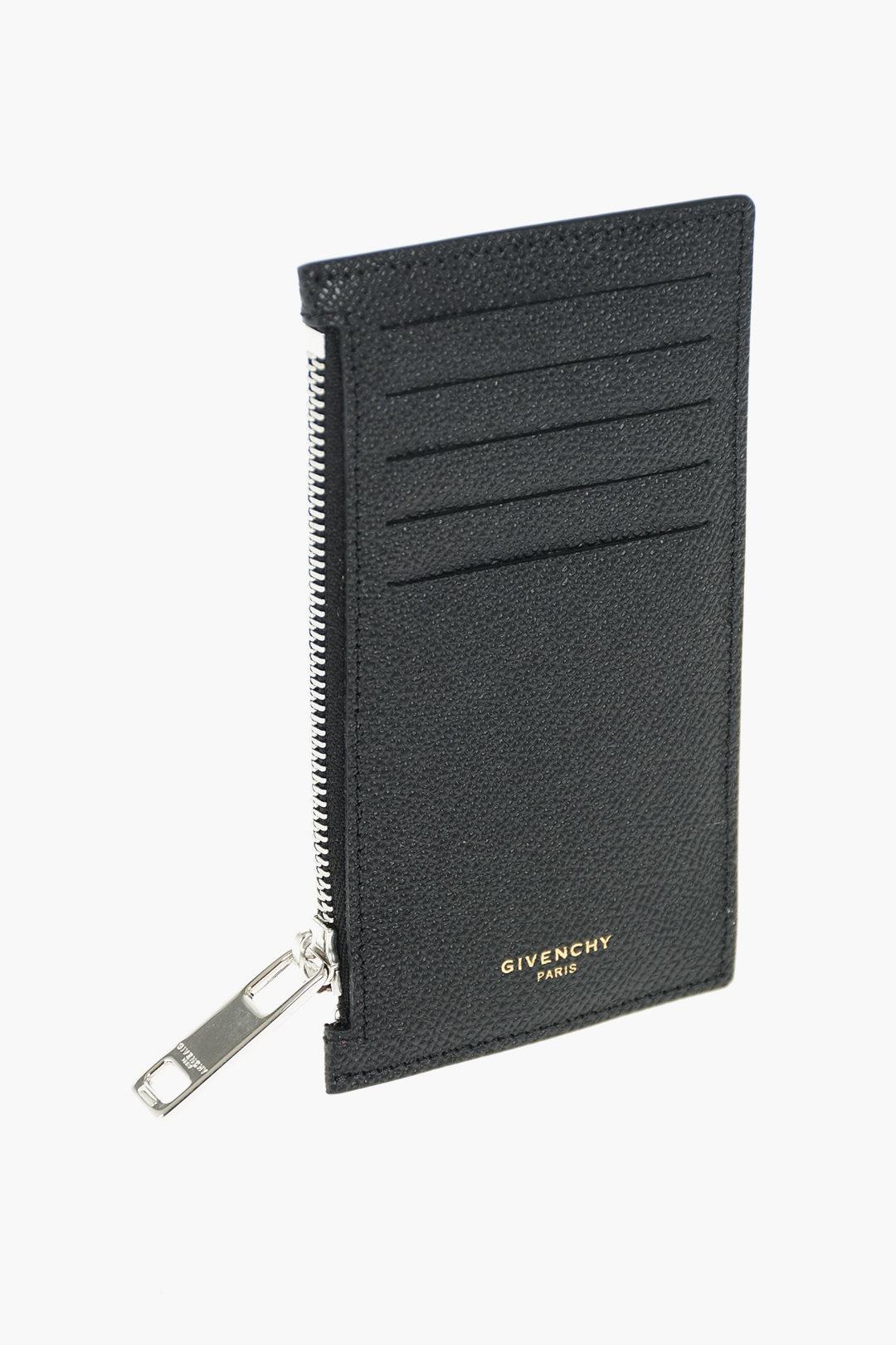 Givenchy textured leather card holder with zip closure men - Glamood Outlet