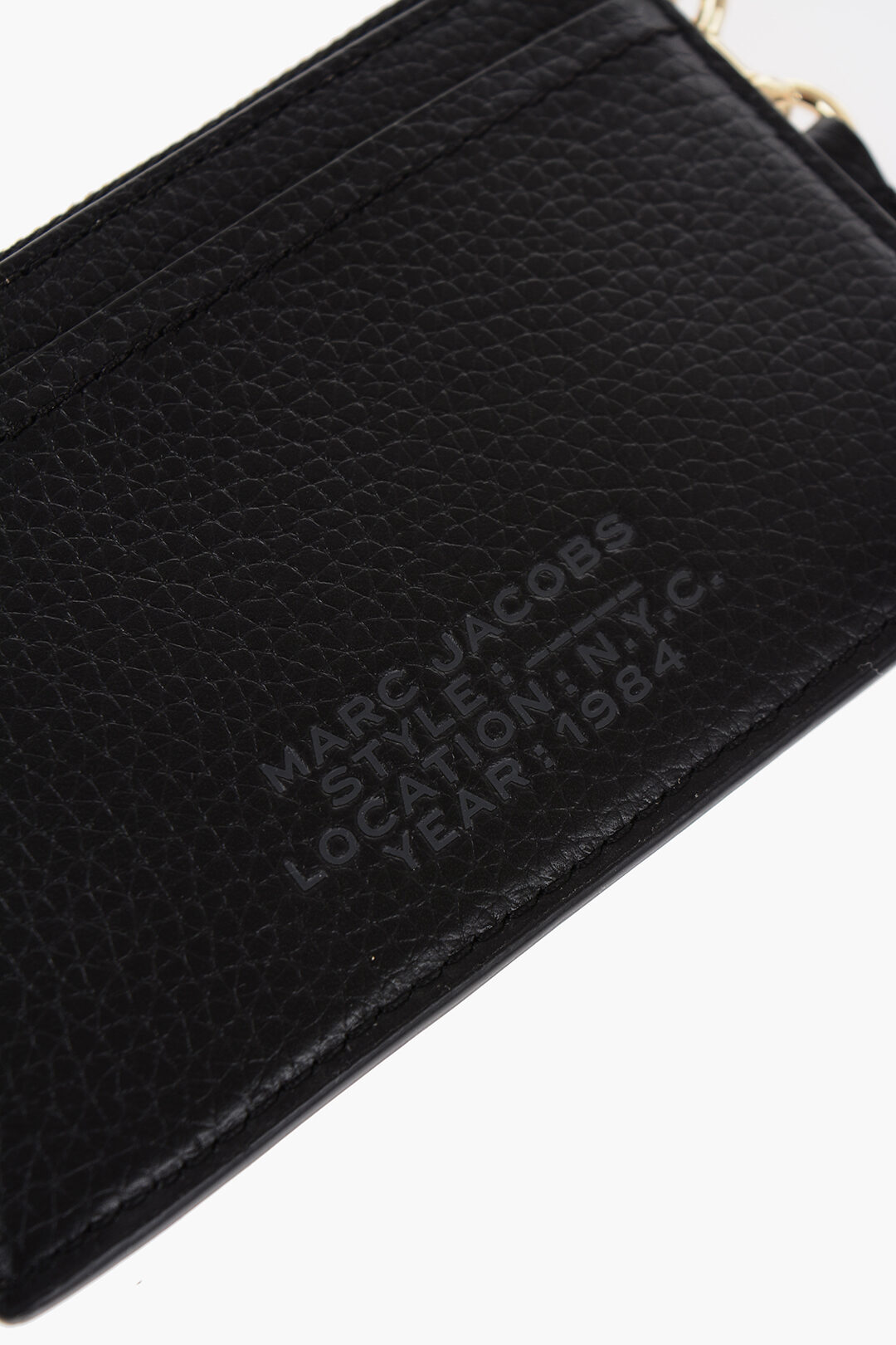 Marc Jacobs Textured Leather Card Holder with Zip women