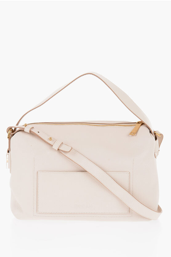 Shop Hogan Textured Leather Crossbody Bag