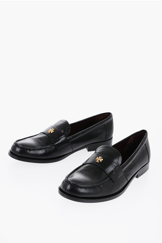 Tory Burch Textured Leather Loafers