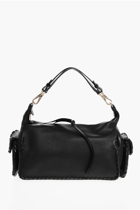 Chloé Textured Leather Nahir Shoulder Bag