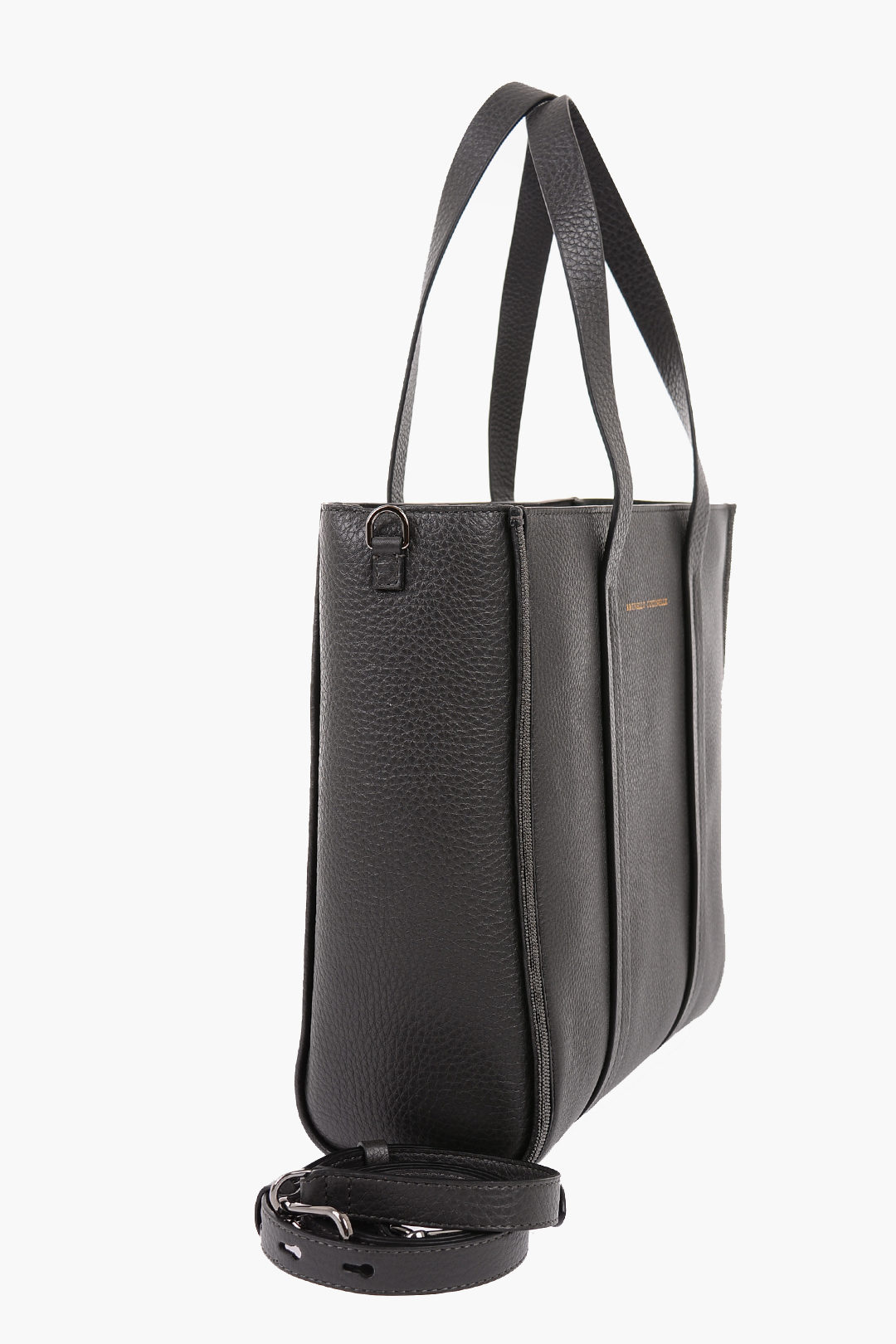 Brunello Cucinelli Textured Leather Shoulder Strap Tote Bag