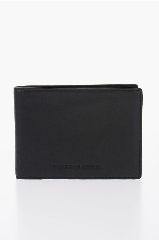 Shop Porsche Design Textured Leather Wallet With Ton-on Ton Logo