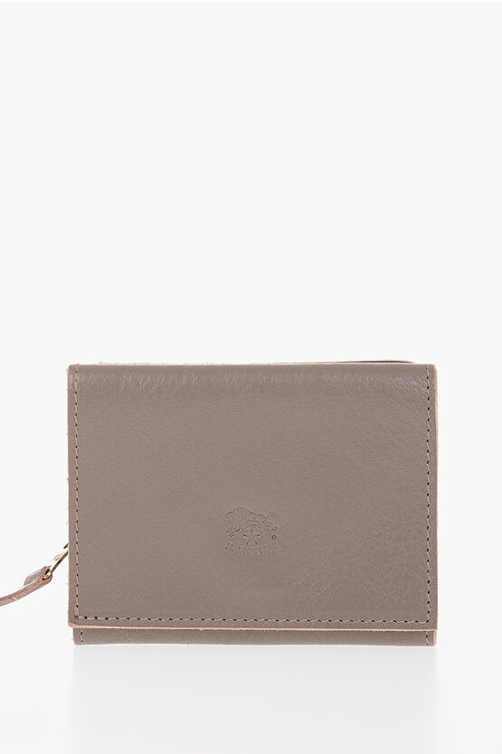 Il Bisonte Textured Leather Wallet In Brown