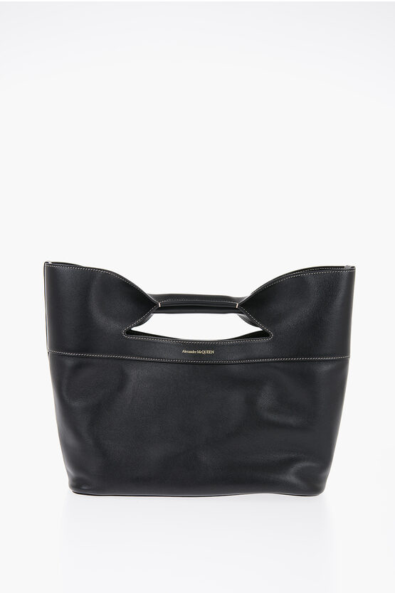 Shop Alexander Mcqueen The Bow Tote Bag With Clutch And Shoulder Strap