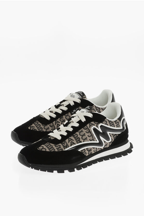 Shop Marc Jacobs The  Fabric And Suede The Jogger Low Top Sneakers