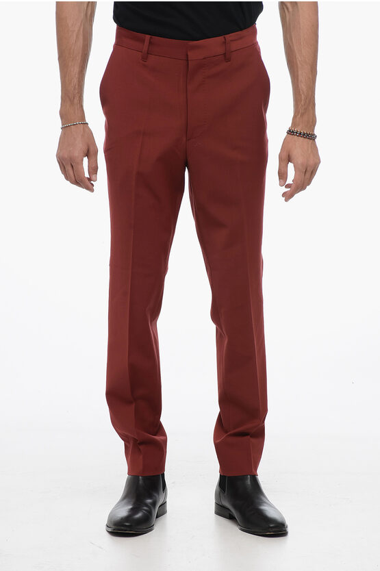 Shop Allsaints Thirty Two Wool Blend Pants With Hidden Closure