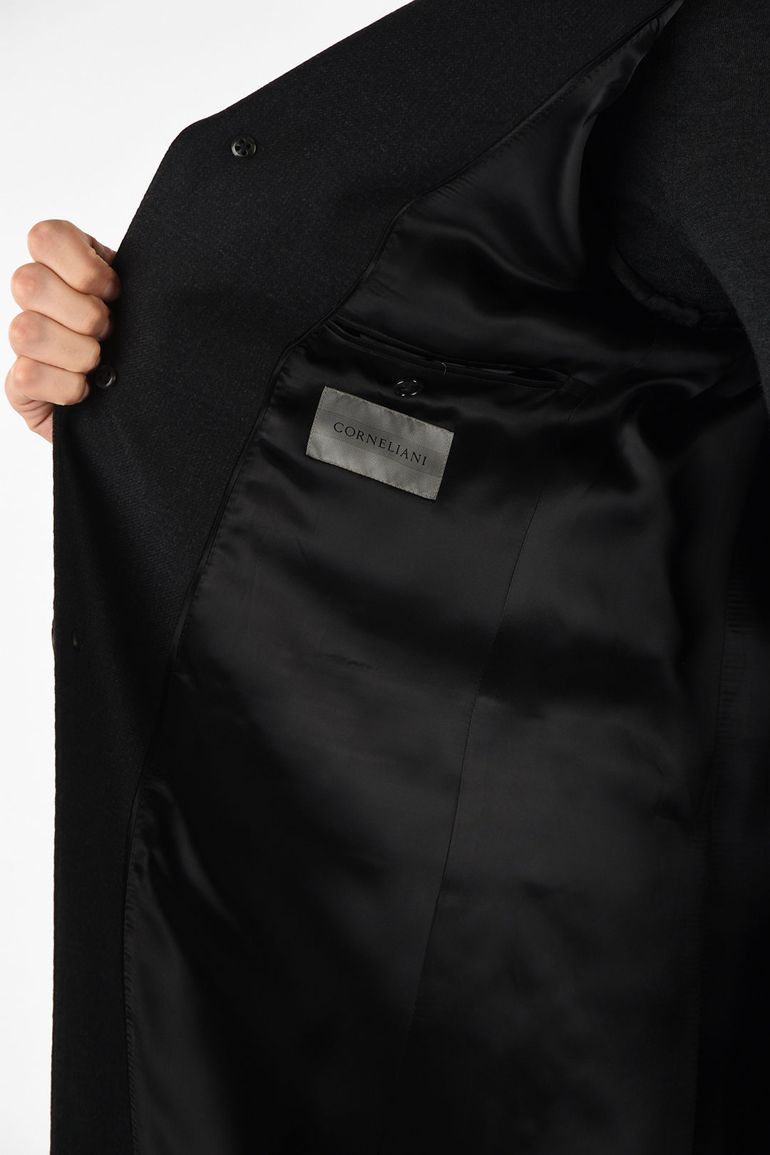 Corneliani three-quarter length 3-button coat men - Glamood Outlet
