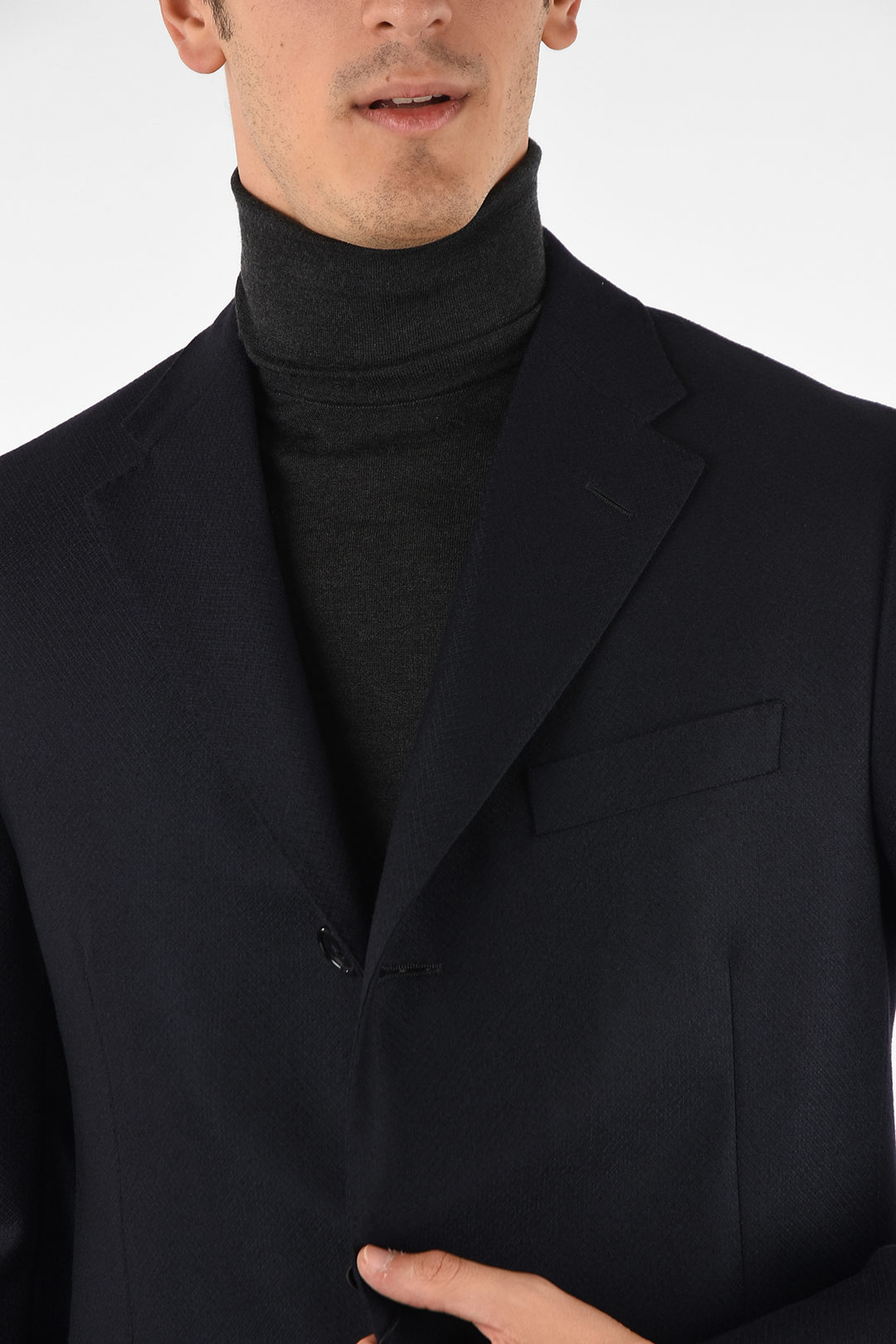 Corneliani three-quarter length 3-button coat men - Glamood Outlet