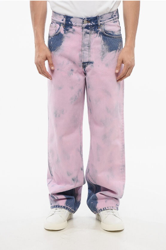 Dries Van Noten Tie Dye Cotton Pine Denims 25cm