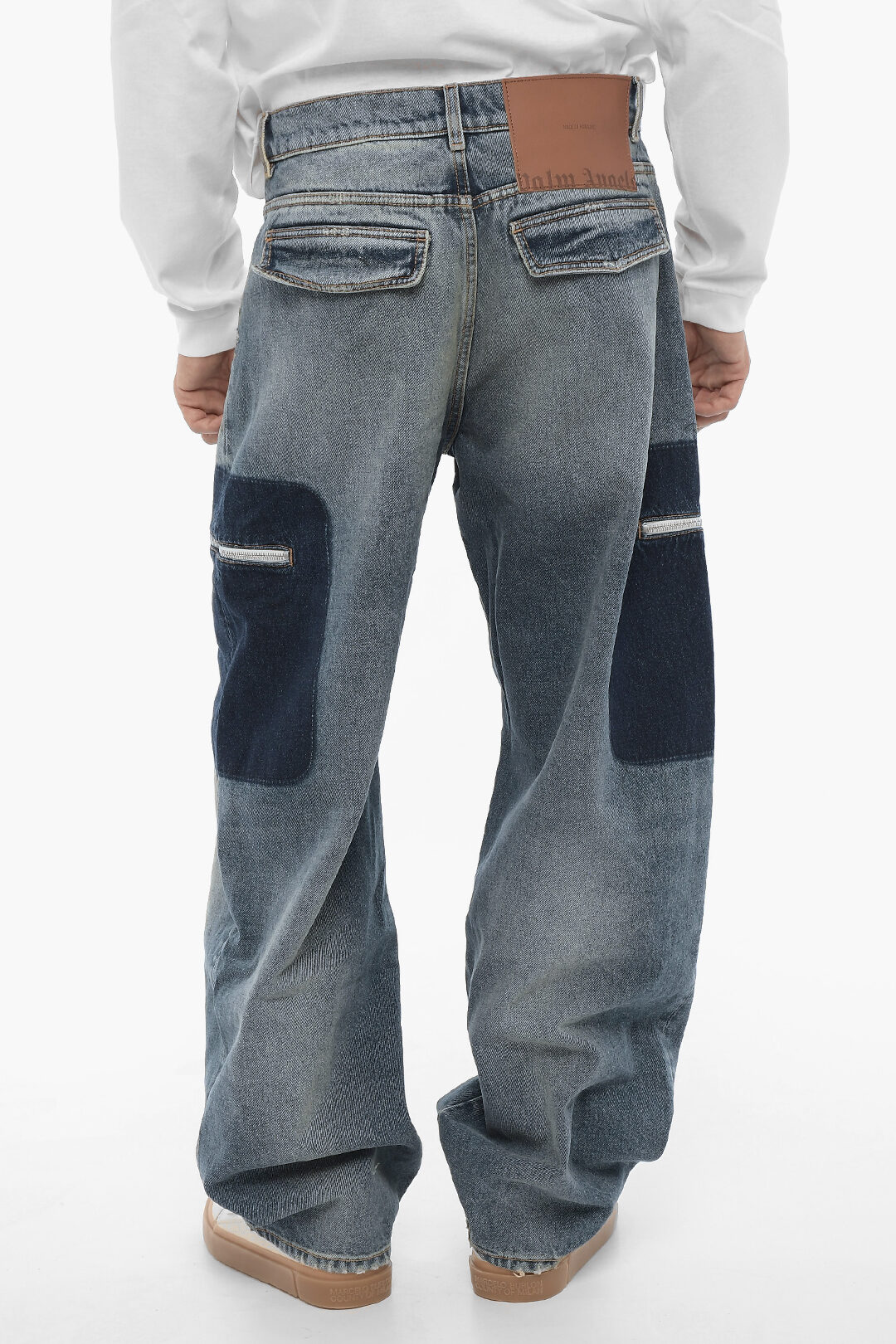Palm Angels Tie Dye Effect Baggy Fit Jeans 26cm men