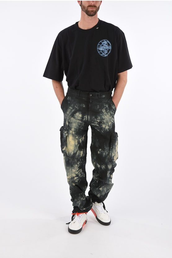 S*a様 OFF WHITE 20SS Tie-dye Cargo Pants Off-White Tie Dye Effect Cargo Pants men - Glamood Outlet