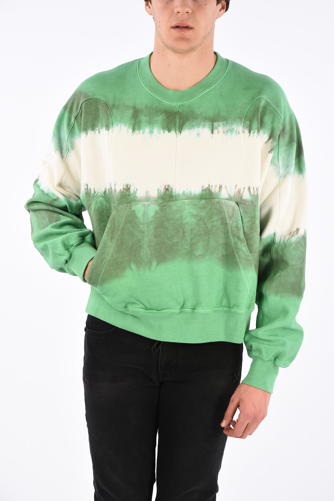 Tie Dye Effect Crewneck Sweatshirt