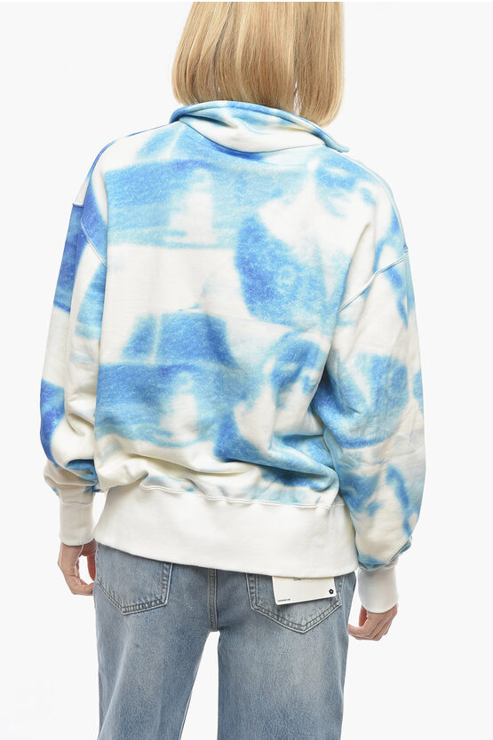 Tie Dye Effect CYANOTYPES SKIPPER Sweatshirt