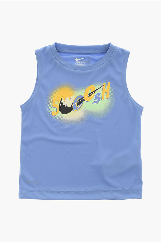 Tie-Dye Effect Shorts and Crew-neck Tank Top Set