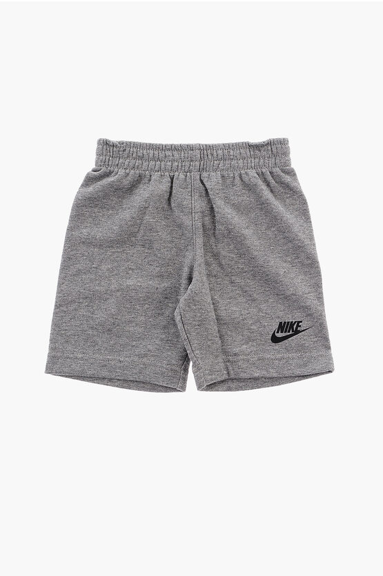 Tie-Dye Effect T-Shirt and Drawstring Waist Shorts Set