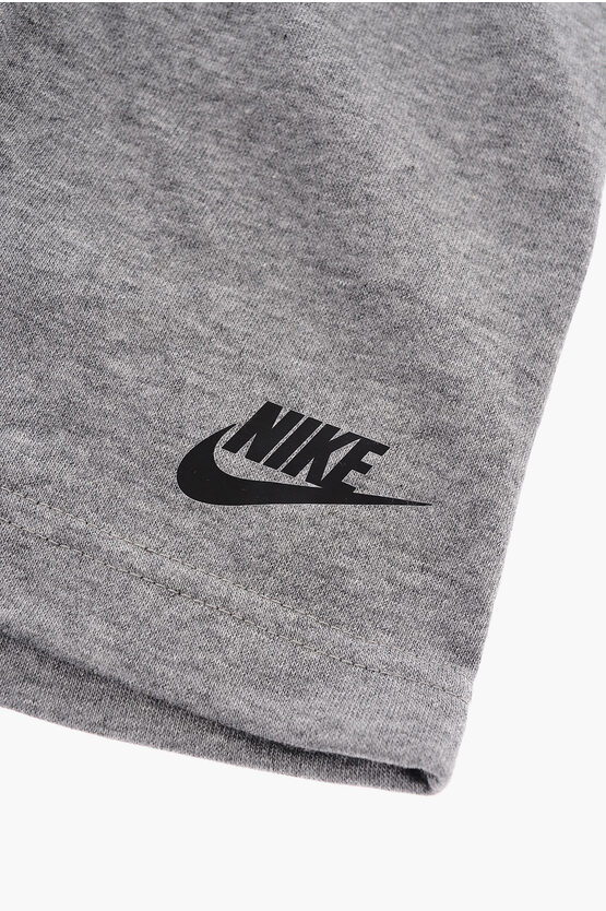 Tie-Dye Effect T-Shirt and Drawstring Waist Shorts Set