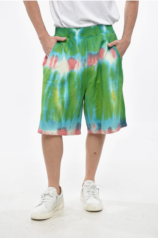 Dsquared2 Tie-dye Effect Yoyo Fit Shorts With Elastic Waistband In Multi