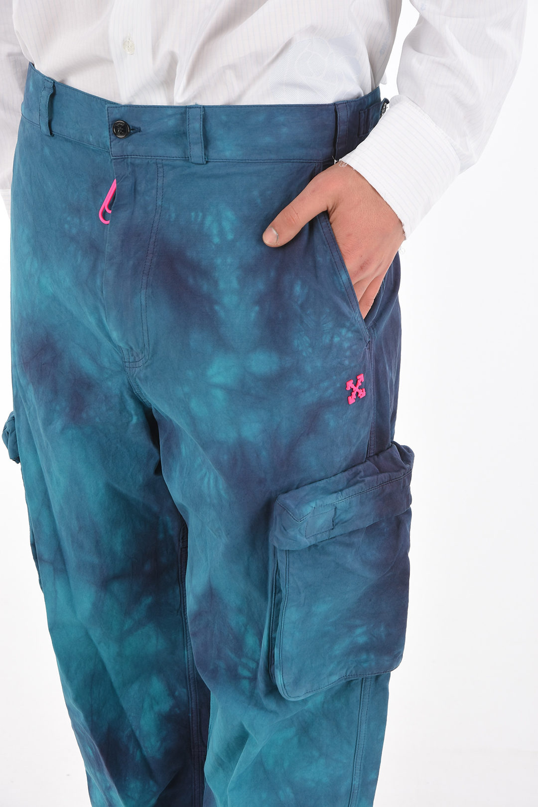 Off-White Tie Dye Motif RIPSTOP Cargo Pants men - Glamood Outlet