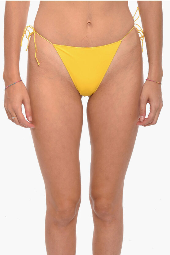 Oseree Yellow Eco Basic Bikini Bottoms In Yellow