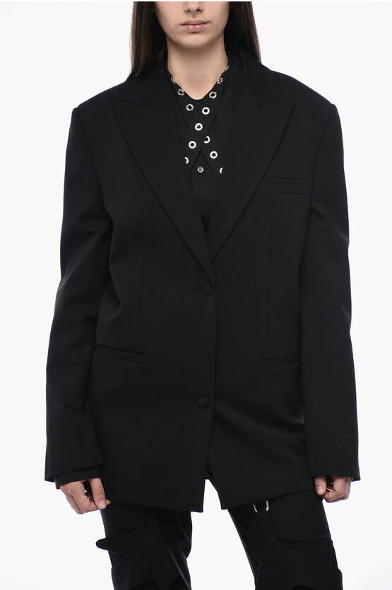 Shop Off-white Tomboy Blazer With Peak Lapel