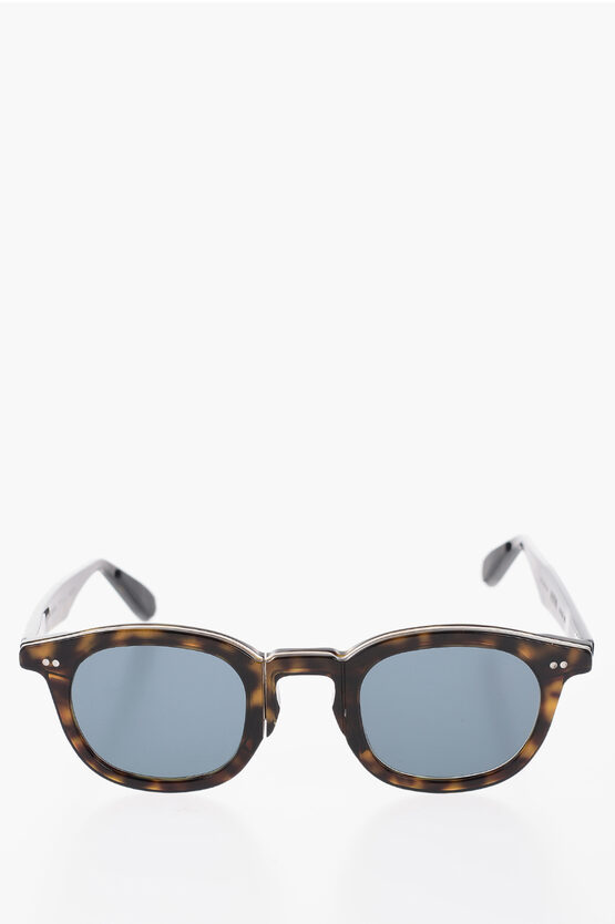 Movitra Tortoiseshell Fil Havana Sunglasses With Blue Lenses And Ant