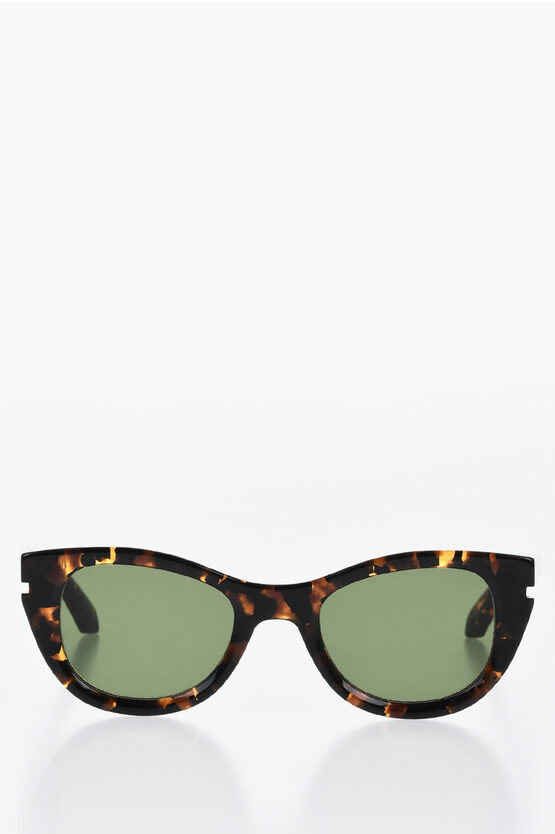Off-white Tortoiseshell Framed Boulder Sunglasses In Brown