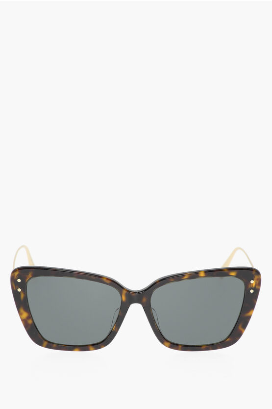 Shop Dior Tortoiseshell-motif Cat Eye Miss Sunglasses