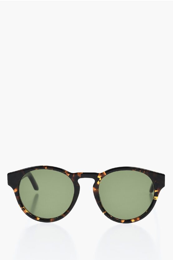 Off-white Tortoiseshell Oakland Round Sunglasses With Monogram Grösse Unica In Brown
