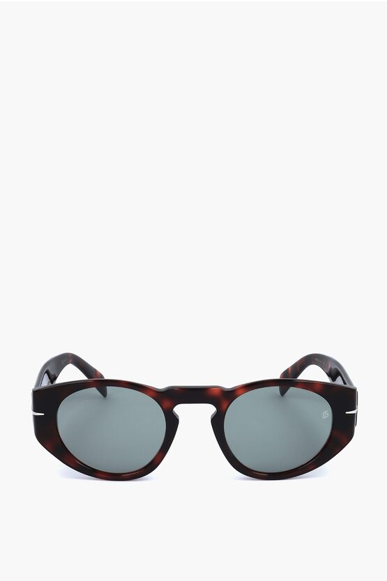David Beckham Tortoiseshell Patterned Sunglasses With Oval Lenses