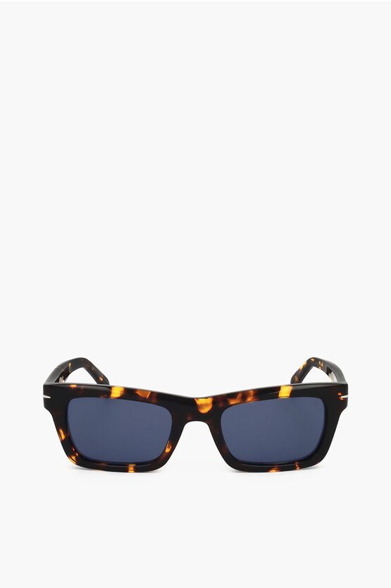 David Beckham Tortoiseshell Sunglasses With Rectangular Design