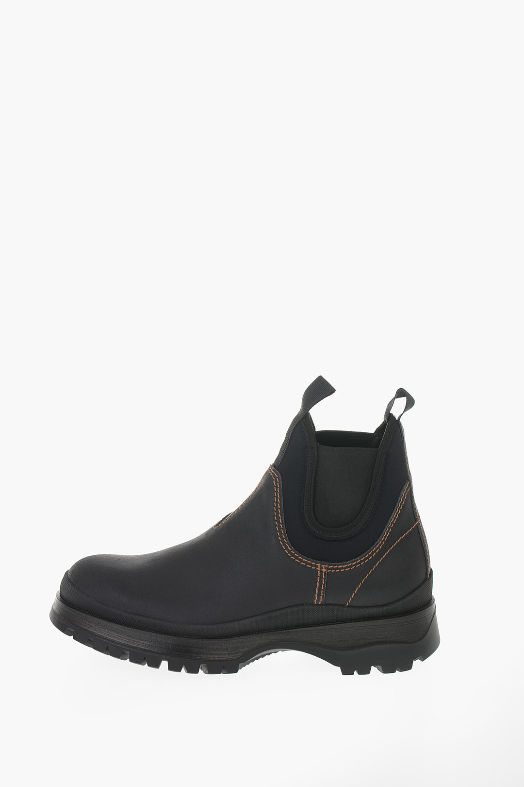 Prada Track Sole Leather Chelsea Boots men - Glamood Outlet