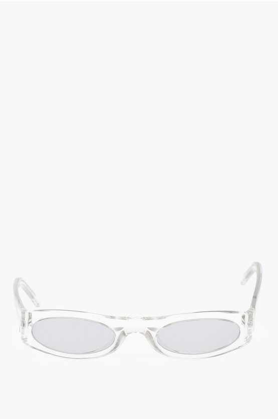 Nature Of Reality Transparent Frame Transmission Sunglasses In White
