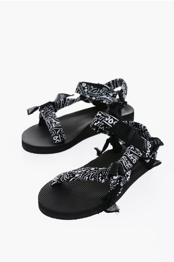 Shop Arizona Love Trekky Low Sandals With Bandana Pattern