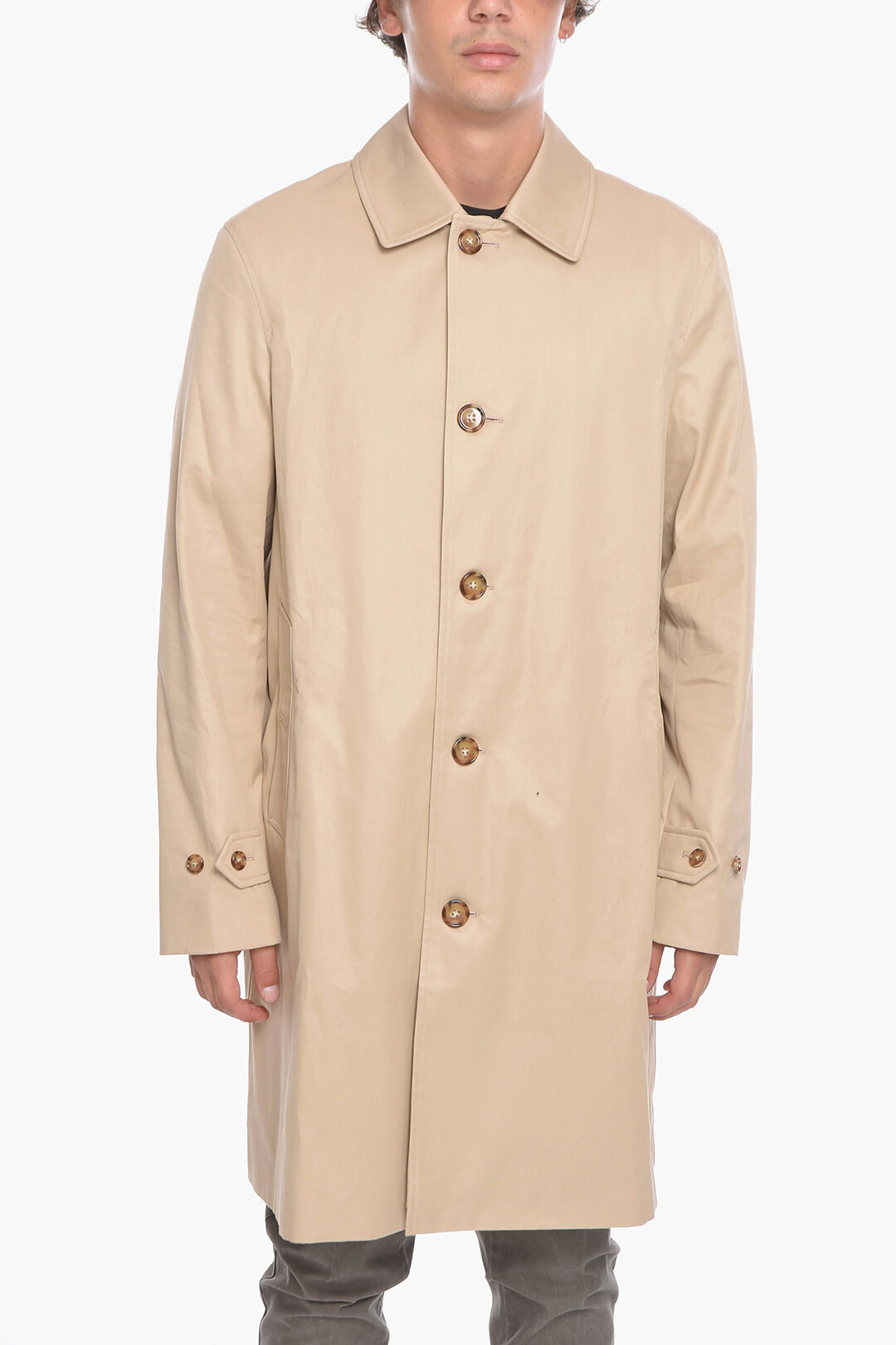 Trench Monopetto PADDINGTON in Twill di Cotone