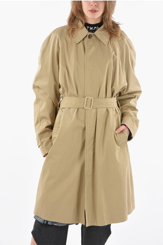 Trench Donna Elegante Lungo - Cappotto Monopetto Autunnale, Con Cintura E Risvolti, Per Ufficio E Lavoro - Foto 10