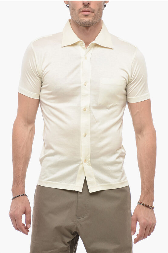 Shop Corneliani Trend Spread Collar Lightweight Casual Shirt