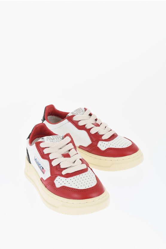 Autry Tricolor Leather Low-top Sneakers