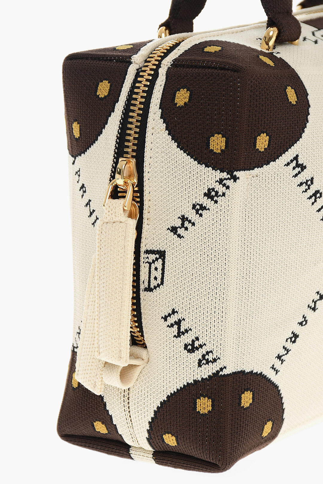 Marni trompe l'oeil effect embroidered pattern CUBIC Shoulder Bag